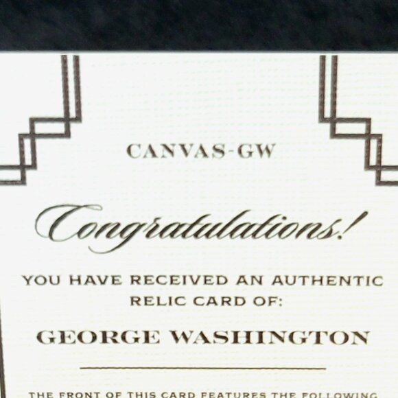 Authentic Handwriting Relic of George Washington 1st President of the USA - Picture 3 of 4